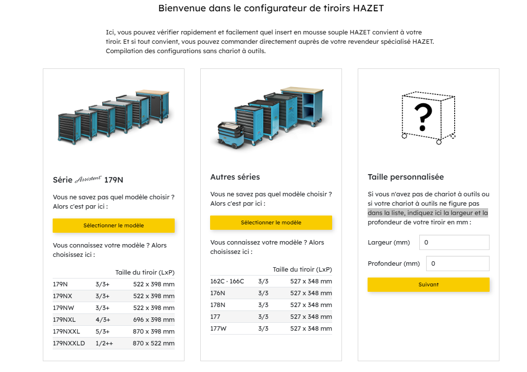 Hazet configurateur